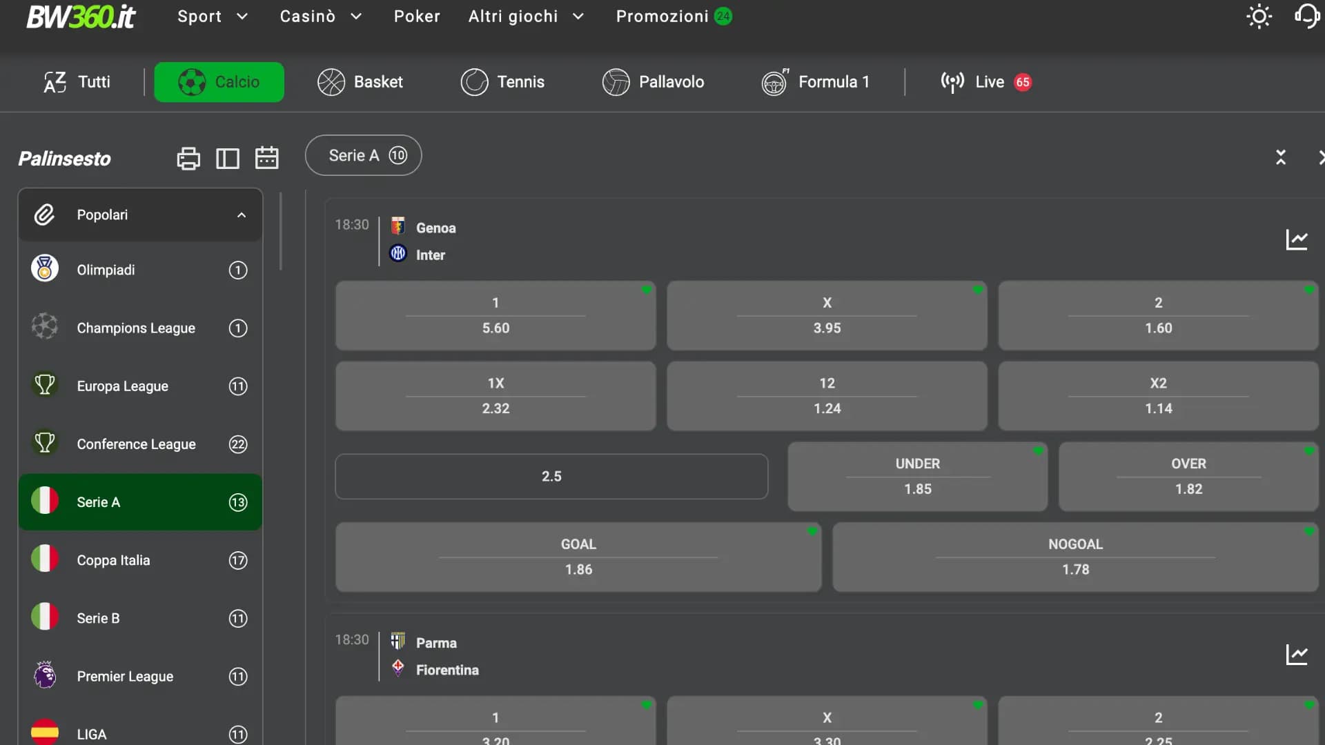 BW360 Scommesse