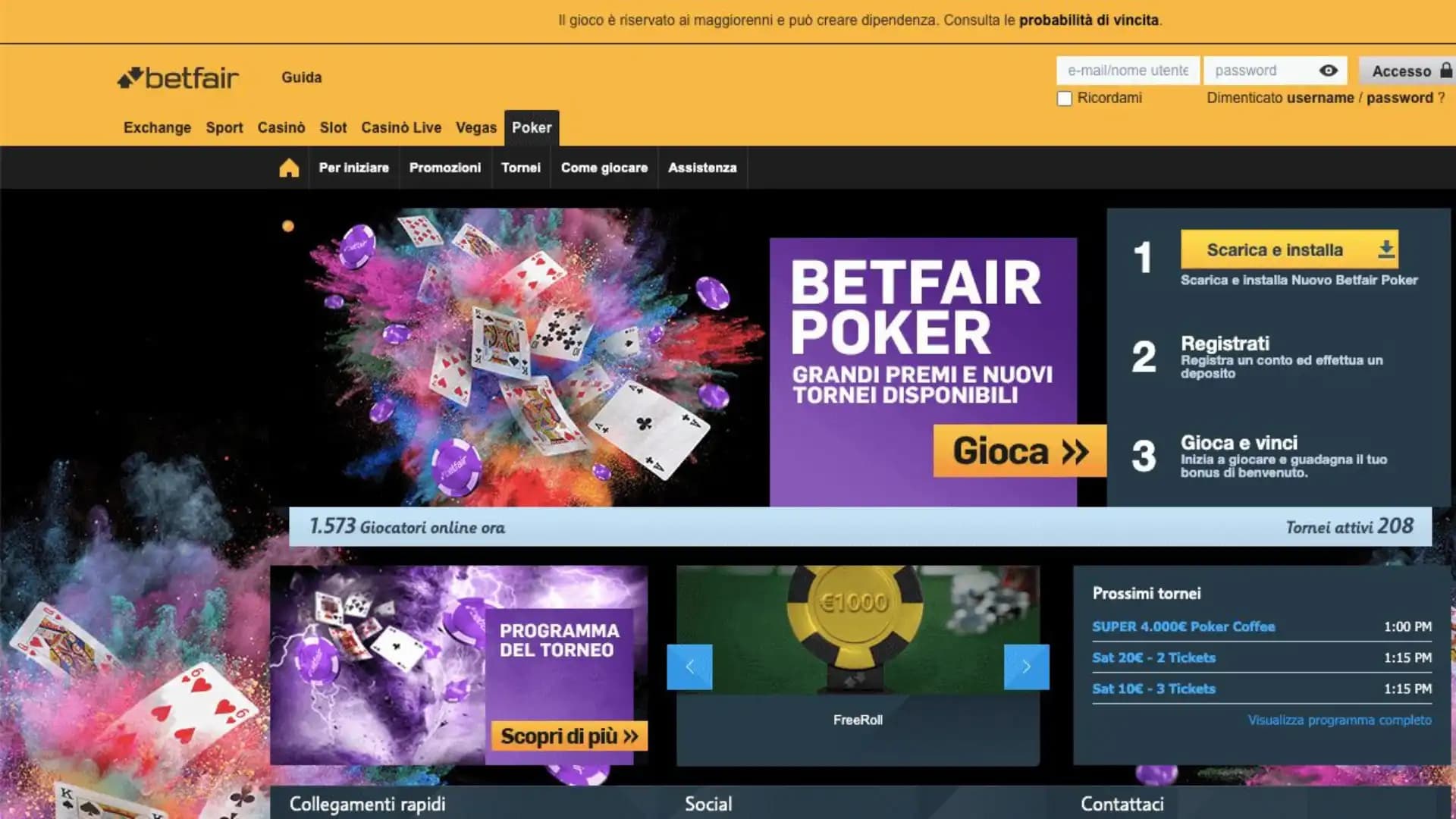 Betfair Poker Home