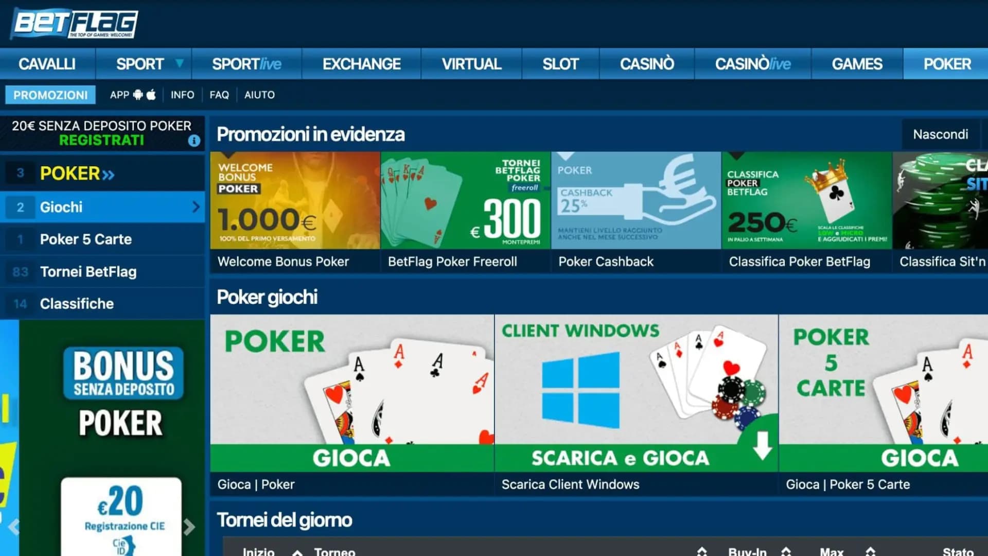 Betflag Poker Home