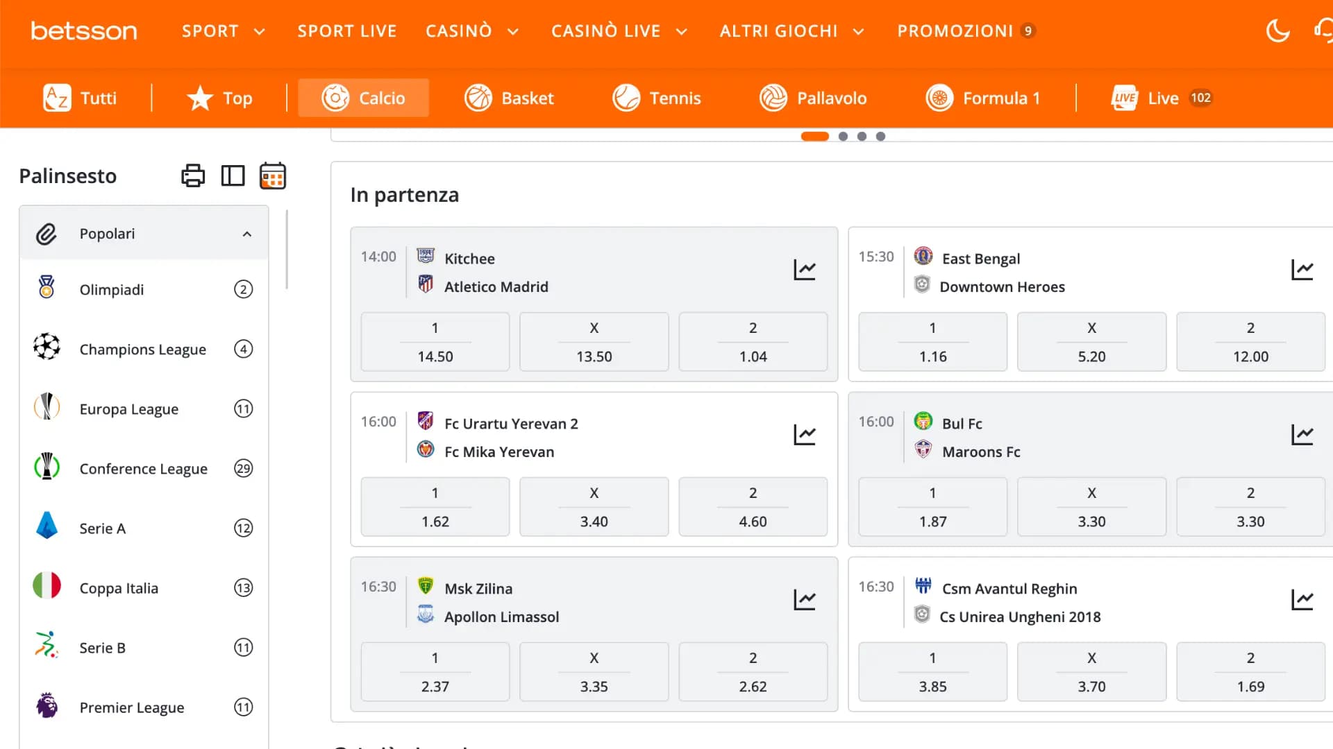 Betsson Scommesse