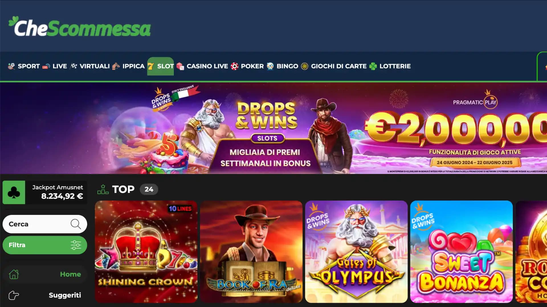 CheScommessa Casino Home