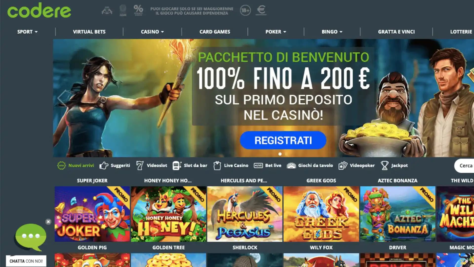 Codere Casino Home