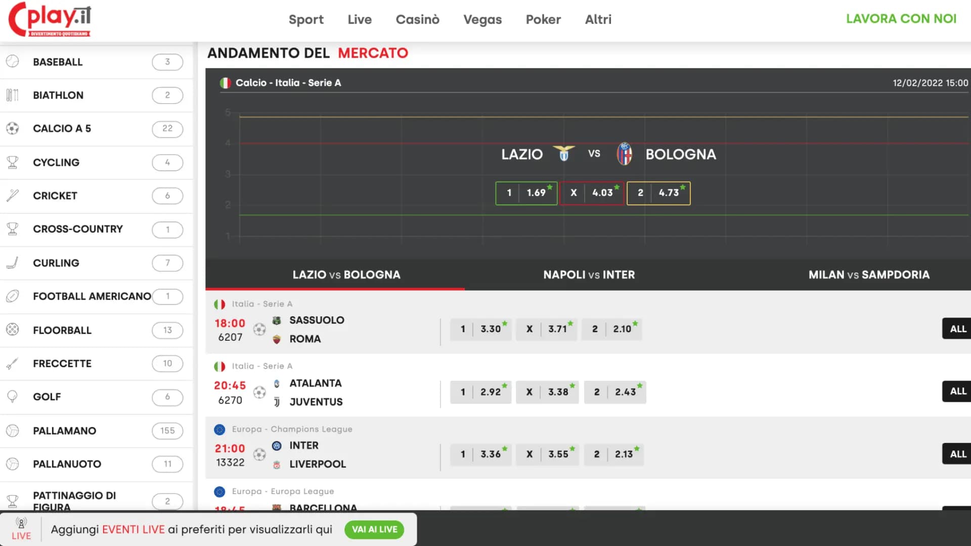 Cplay Scommesse