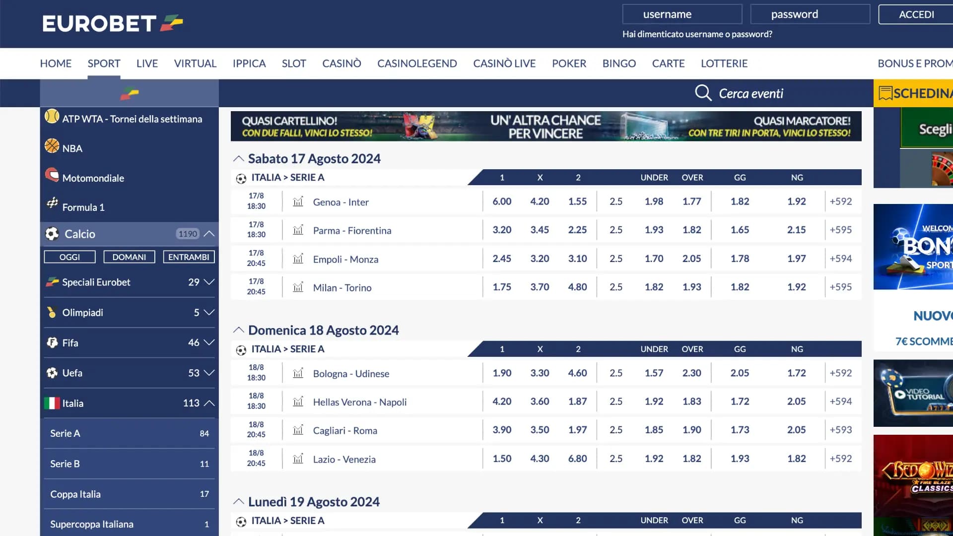 Eurobet Scommesse