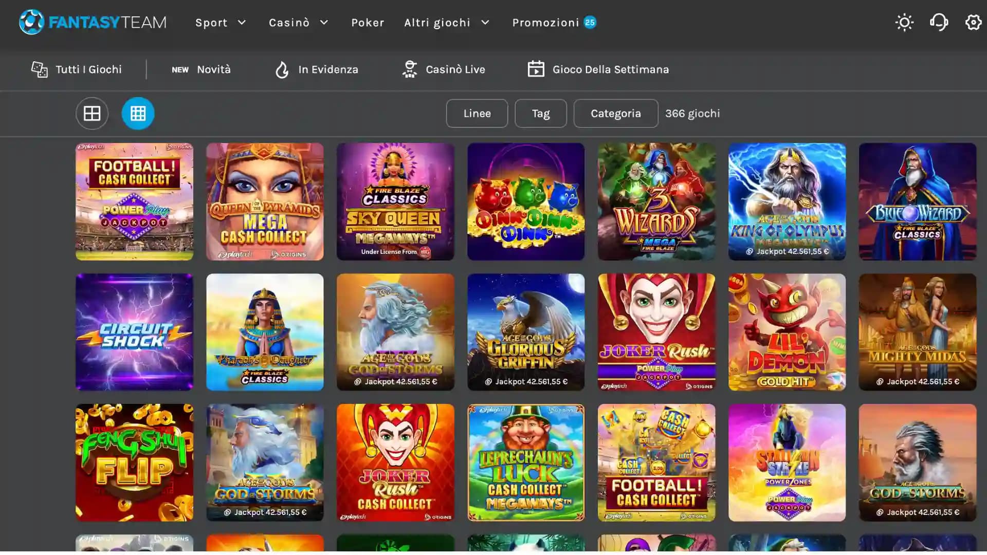 Fantasy Team Casino Slot