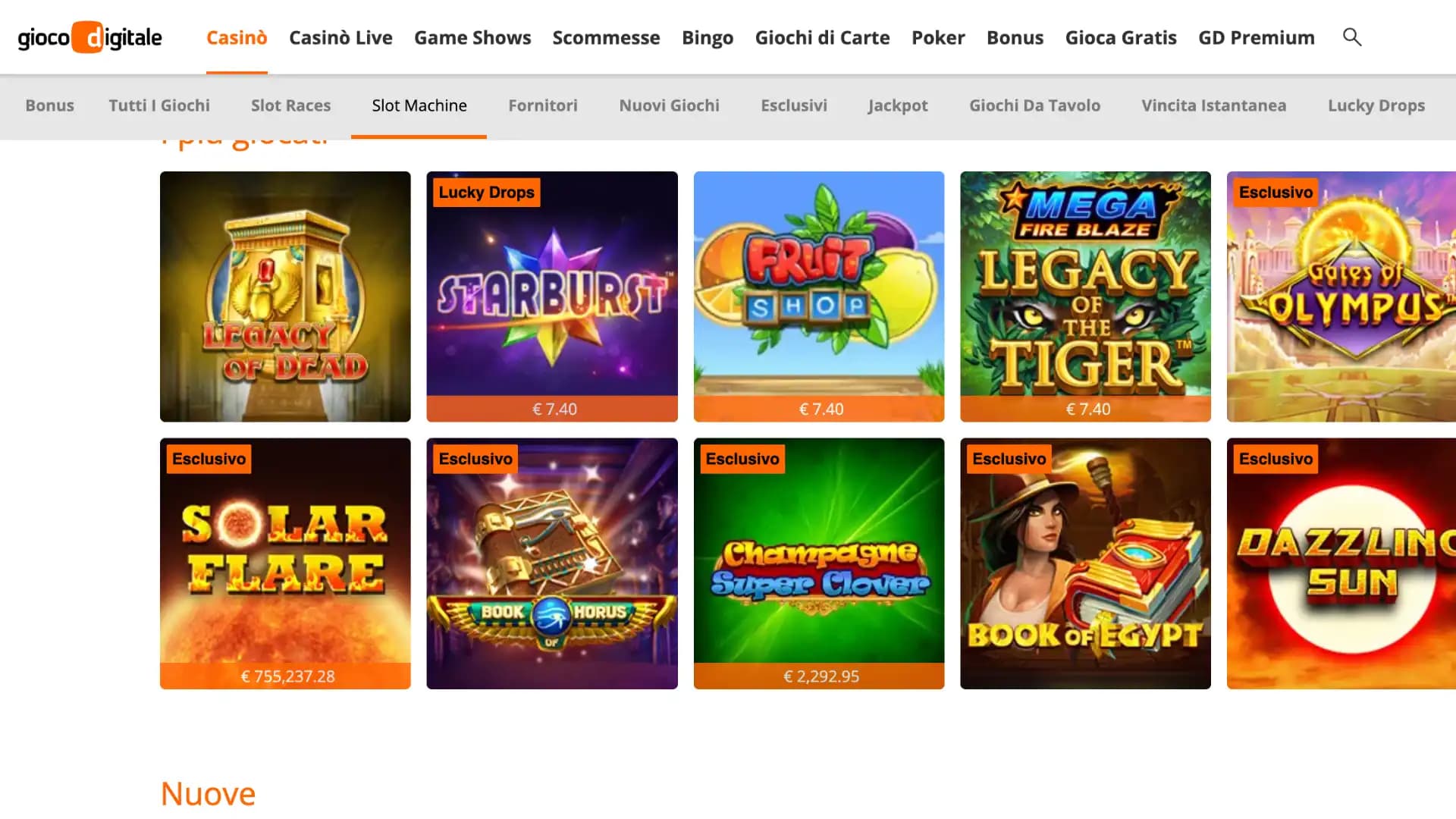 Gioco Digitale Casino Slot