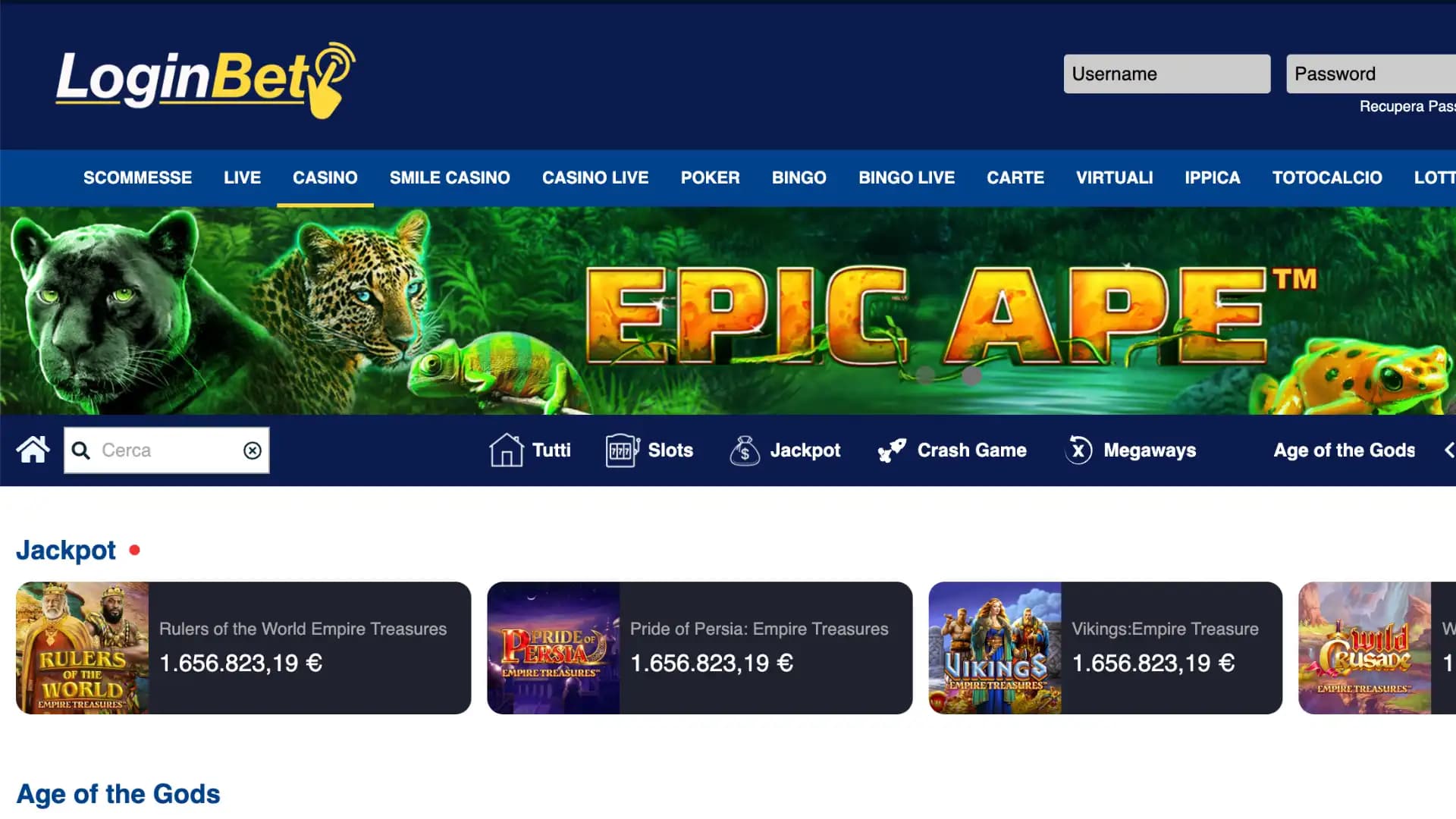 Loginbet Casino Home