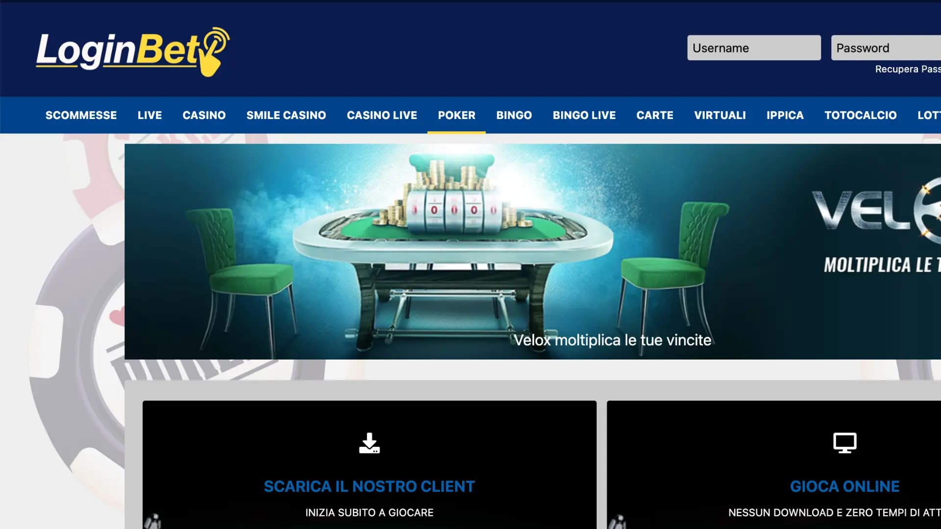 Loginbet Poker Home