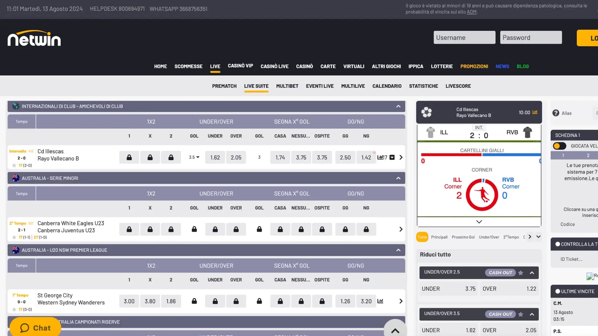 Netwin Scommesse Live