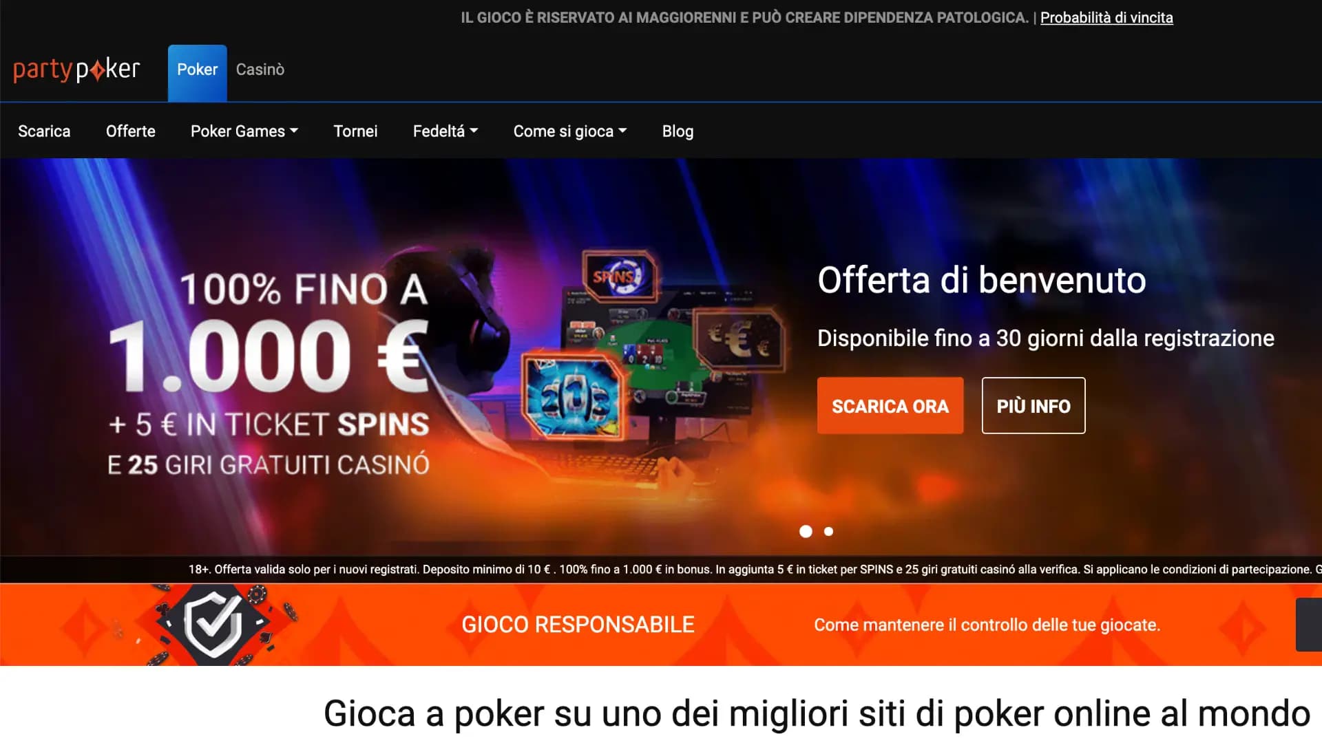 PartyPoker Home