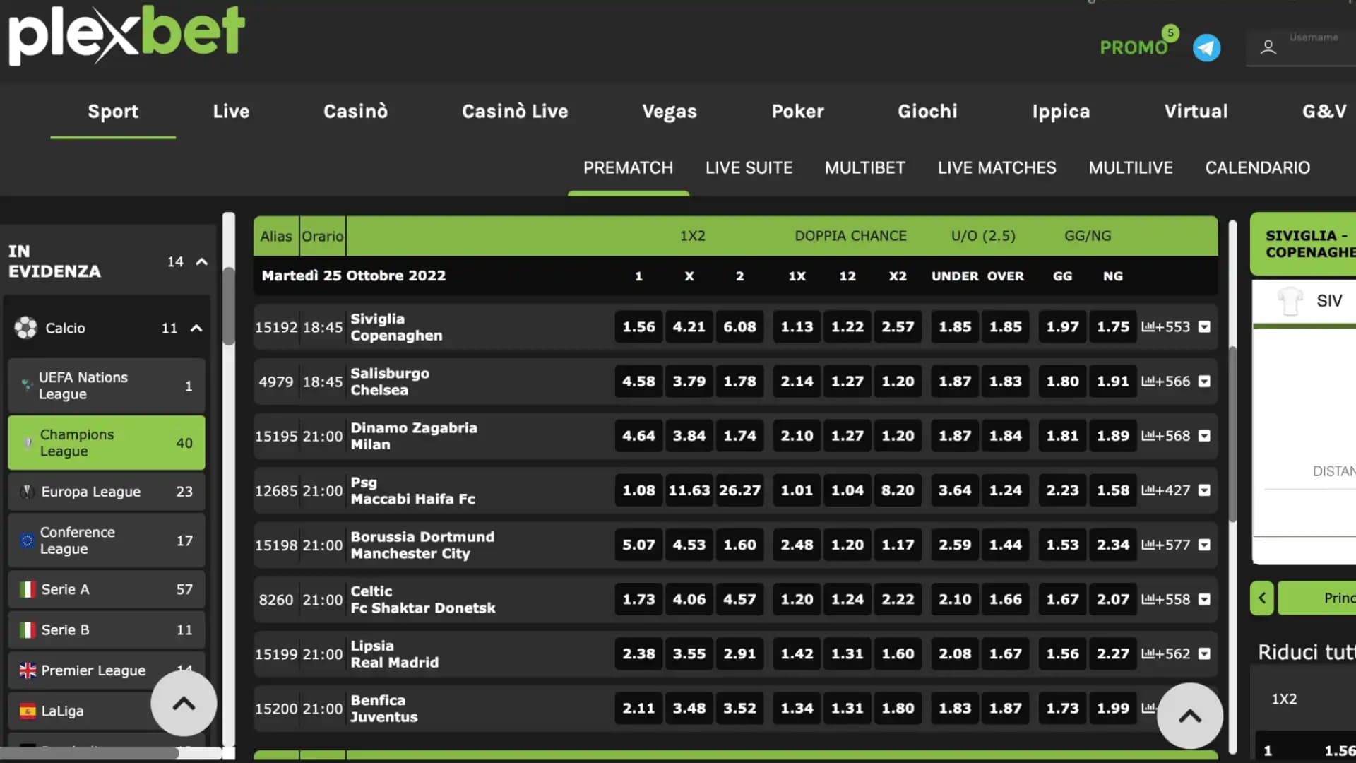 Plexbet Scommesse