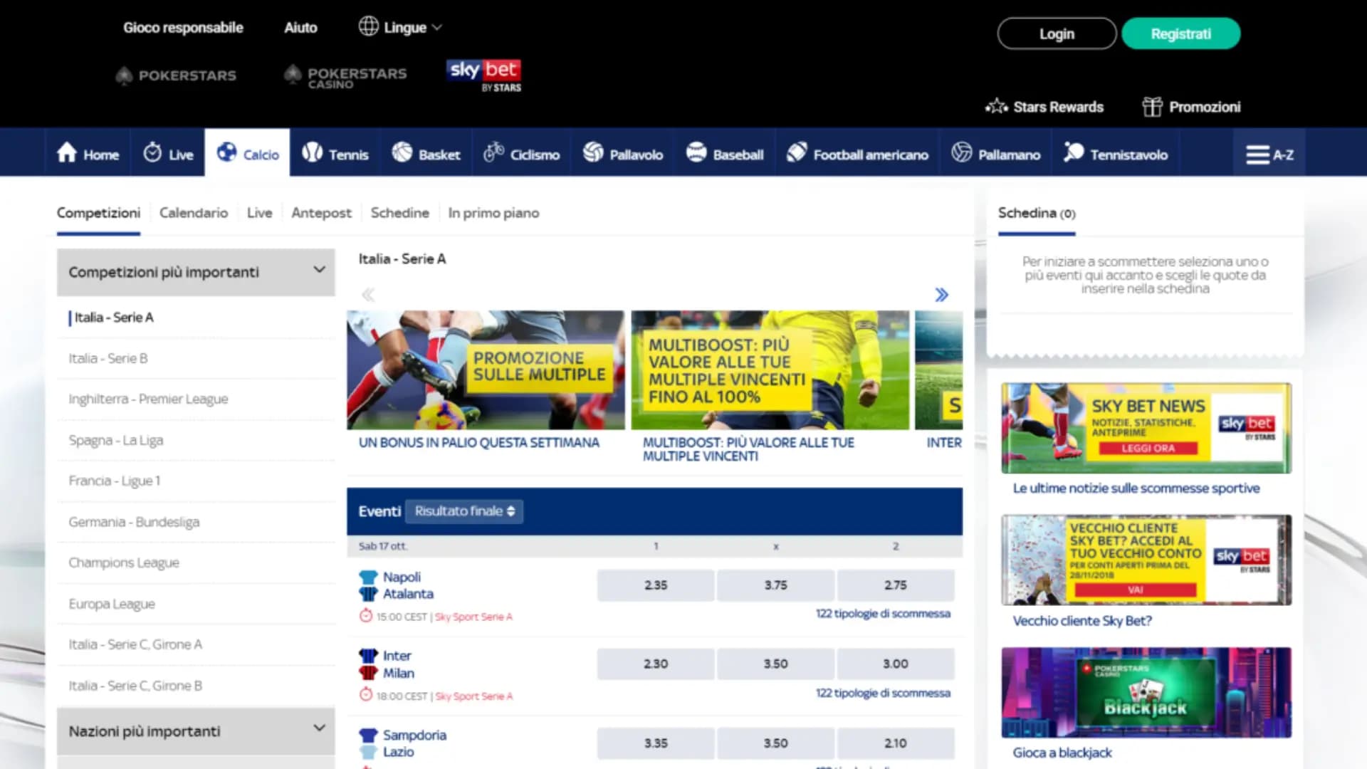 Skybet Home