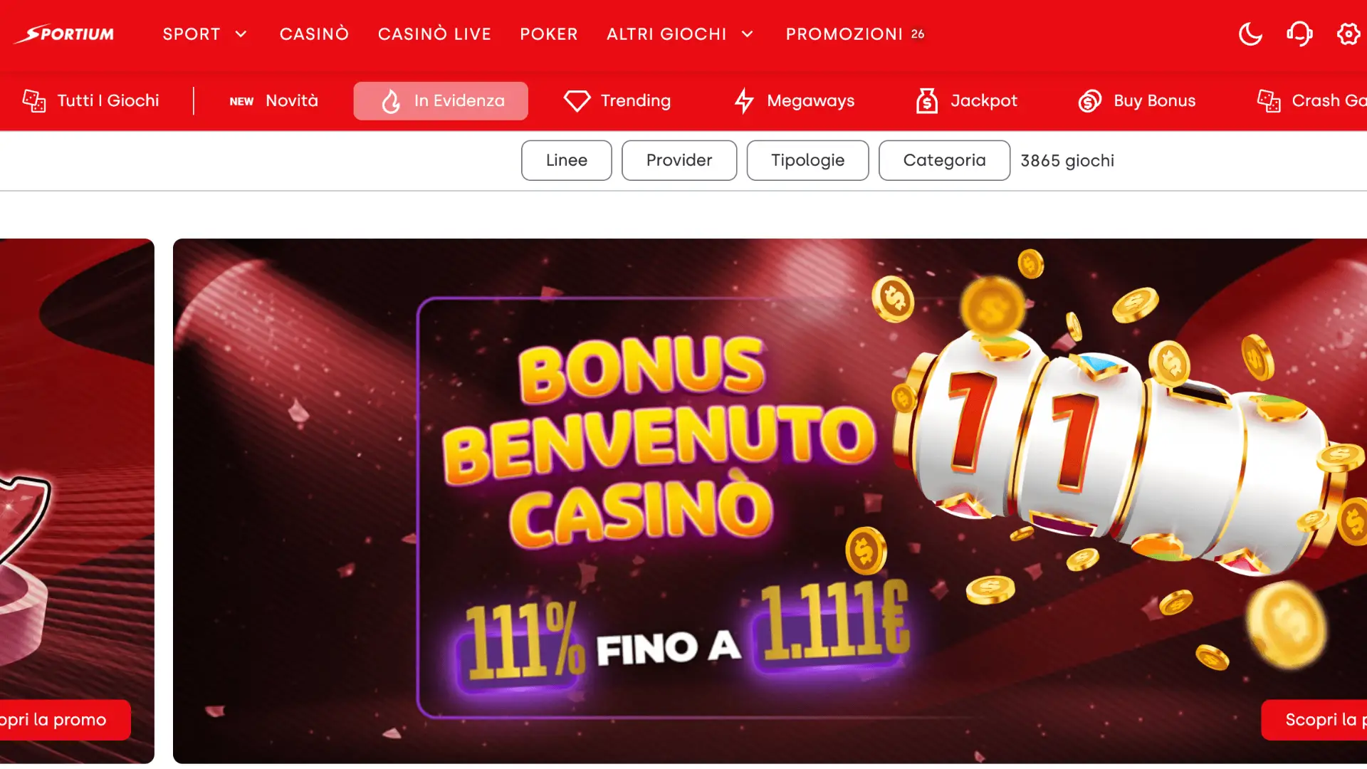 Sportium Casino Home