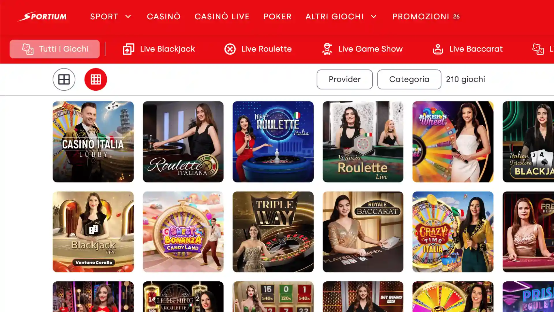 Sportium Casino Slot Live