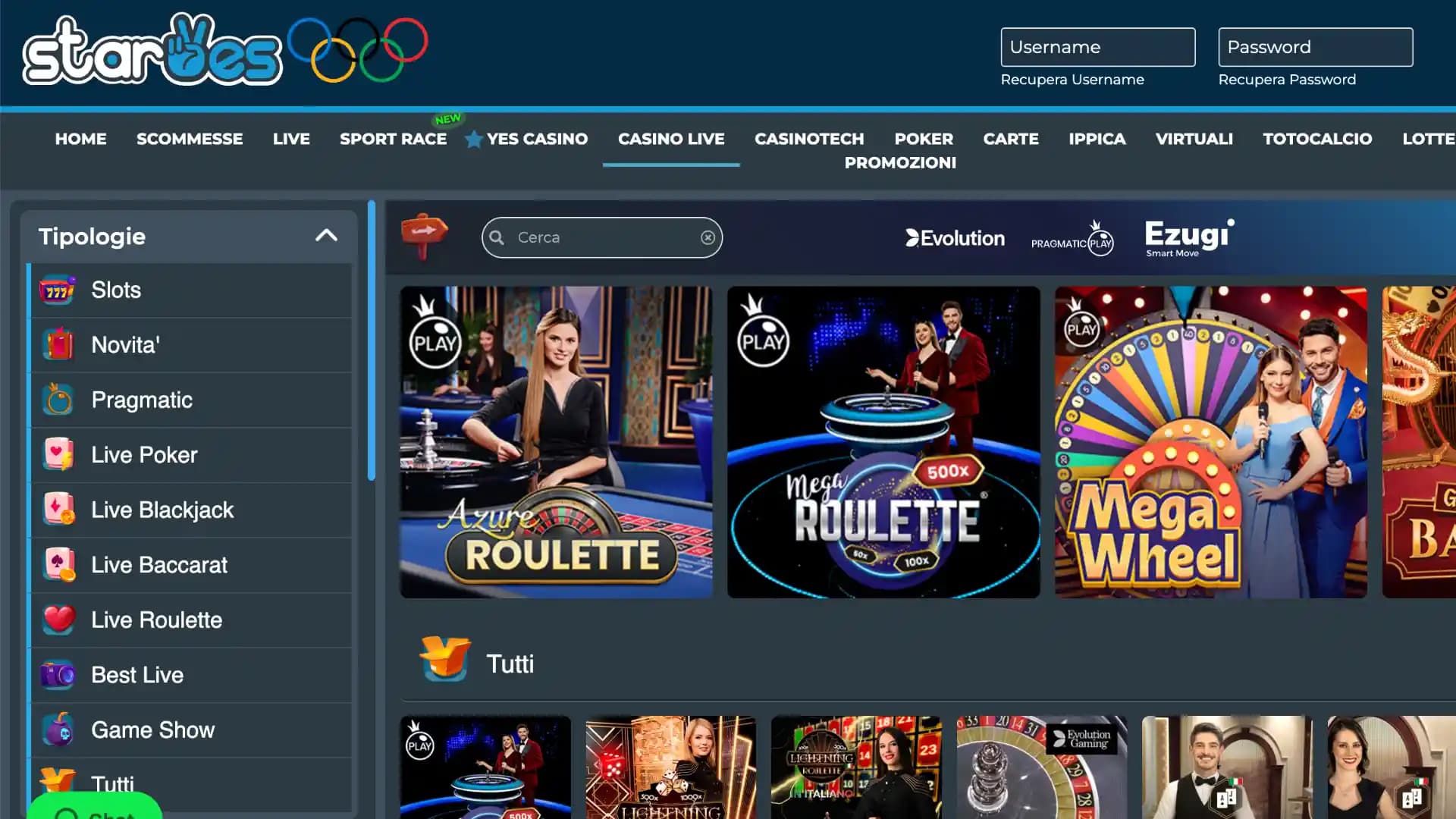 StarYES Casino Slot Live